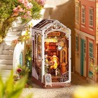 Rolife Diy Wooden Book Nook Kit Miniature House 3d Led Bookshelf Decor Xmas Gift