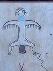 A Large Navajo Sand Painting Memory Aid Attributed To Denis Or Bruce Hathale