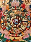 Tibetan Buddhist Thanka  Thangka Painting  Hand Painted On Cloth  15x20 