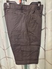 George Cargo Shorts Below The Knee Men s 34  X  14    Gray Cotton Stretch New 