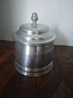 Vintage Williamsburg Stieff Pewter Humidor  Lidded Canister Covered Jar Cw98-16