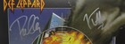 Joe Elliott phil Collen Dual-signed auto Def Leppard Pyromania Album Jsa 208899