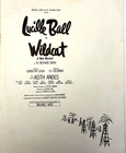 Lucille Ball  wildcat  Playbill Program 1960  12 x9 