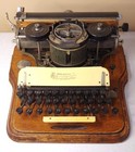 Antique Hammond No 2 Multiplex Typewriter With Oak Case C1900