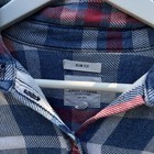 American Eagle Women s Shirt Flannel Boyfriend Slim Fit Cotton Size M Y2k Grunge