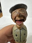 Vintage  Mechanical Bottle Stopper - Hand Carved
