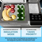 12v Car Refrigerator W  Ice Maker 40qt Car Compressor Cooler W  Ac   Dc Charger