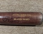 2024 Season Braiden Ward Game Used Autograph Signed Bat Yard Goats  Red Sox