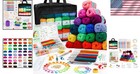Crochet Kit Yarn Set With Hooks Needles Accessories For Beginners Kids Adults