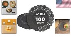 Versatile 100 Count Black Lace Doilies - Ideal For Birthdays And Anniversaries