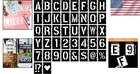 18  Letter Stencils Kit  42 Pcs Craft Templates Set