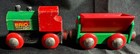 Vintage Brio Train Engine And Tipping Truck Green Red   Black Wooden Railroad
