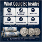 Bank Rolled Kennedy Half Dollar Coin Roll     Unsearched     Hunt For Silver 