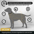 4-pack Dog Flea   Tick Collar Waterproof 32 Months Protection