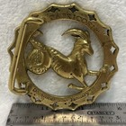 Vintage Handmade Solid Brass Belt Buckle Zodiac Capricorn Cowboy cowgirl Classic