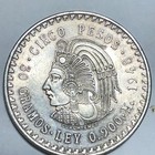1948 Cinco Pesos 0 900 Mexicanos Silver Coin