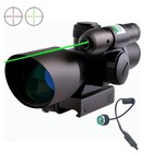 2 5-10x40 Scope Red green Mil-dot Illuminated   Green Laser tactical Red Laser