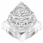 50 Gram Crystal Quartz Sphatik Sri Shri Shree Yantra Chakra Lakshmi Temple Hindu