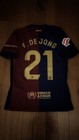 Fc Barcelona 2024 25 Home Soccer Jersey Size Medium Frenkie De Jong  21