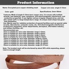 Copper tinned Copper Metal Shielding Braided Sleeving   cable Wire Sleeving