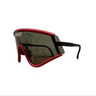 Oakley Eyeshade Sunglasses Early Model Red Frame Sports Goggles Used