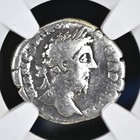Roman Empire Marcus Aurelius Ar Silver Denarius Ad 161-180 Ngc Certified Genuine