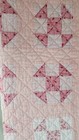 Vintage Pink Shoofly Patchwork Baby Quilt 35x25 5 Cotton Crib Traditional Shabby