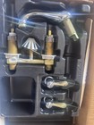 New Nos Vintage Rare Delta 2 Handles Lav Sink Faucet Ca4577chrome brass Vhtf