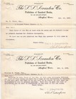 Two 1903 S s  Scranton Book Publisher Asylum St Hartford Ct Letters   Receipt