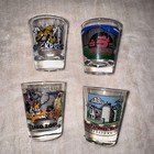 4 Ny Souvenir Shot Glass Batavia Muckdogs Jamestown Cooperstown Buffalo Zoo
