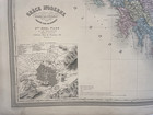 Greece Cyprus C  1860 Dufour Very Large Antique Map 19th Century