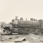 Western Pacific Railroad Engine Locomotive No  12 Antique Photo