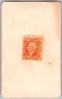 Antique Circa 1860s Cdv 2c Civil War Tax Stamp Bankcheck Lady In Dress