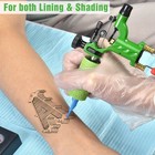Rotary Tattoo Machine Gun With Grip Shader   Liner Aluminum For Tattoo Beginners