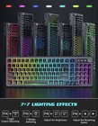 Rgb Gaming Mouse And Keyboard Set Usb Wired  Volume Wheel Combo Kit