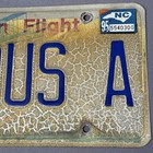 Vintage 1995 North Carolina Vanity License Plate    famous A    Specialized