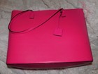 Kate Spade New York Pink Tote Bag Logo  Inner Pockets  Bag Charm  Gold Hw