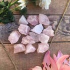 Natural Rose Quartz Raw Stone Crystal Mineral Specimen Reiki Healing Energy Gift