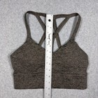 Joylab Brown Space Dye Caged Strappy Back Sports Bra Extra Small Xs Activewear