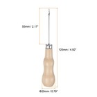 Handwork Sewing Awl Reed Wood Hook Head Leather Punch Hole Tool  Log Color