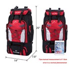 80l Outdoor Hiking Military Tactical Backpack Rucksack Camping Trekking Bag Blue