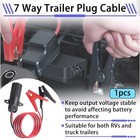 7 Way Trailer Plug To 12v Alligator Clips Cable  10awg 6 5ft
