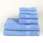 6 Piece Chelsea Bathroom Cotton Towel Set -2 Washcloth 2 Hand Towel 2 Bath Towel