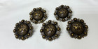 Set Of 5 Western Cowboy Mustang And Berry Conchos  1-1 2    Screw Back  38mm