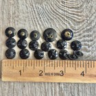 Antique Victorian Black Glass Buttons Mixed Sampler Lot
