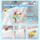 2 Compartments Mesh Bath Toy Storage Organizer  An Upgraded