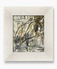 Abstract Olive Tree Painting Mediterranean Framed Wall Art For Dining Room Decor