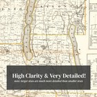 Old Map Of Livingston County  Ny 1858 - Vintage New York Art