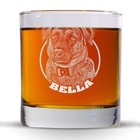 Custom Pet Portrait Whiskey Glass Gifts - Pet Lovers  Dog Memorial Keepsake