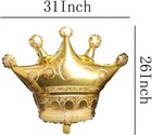 4pcs Gold Crown Foil Balloons Decorations wedding Bridal Shower Marriage Engagem